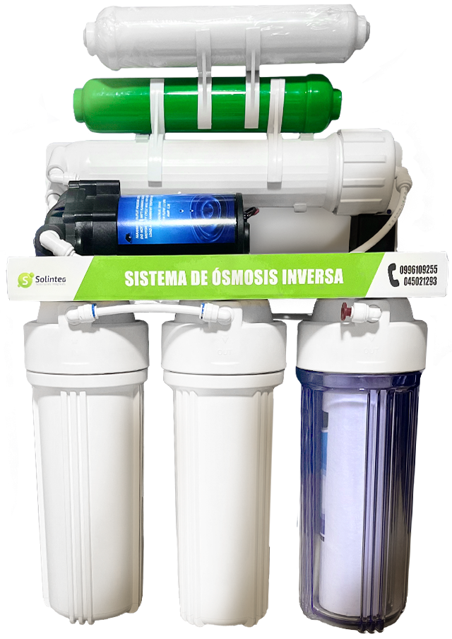 purificador de agua ecofilter osmosis inversa de 6 etapas con bomba de agua